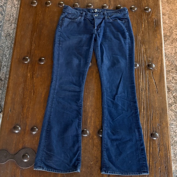 7 For All Mankind Denim - 7 For All Mankind Dark Blue Flare Jeans